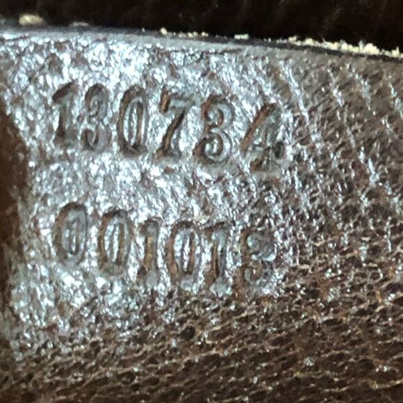 GUCCI Abbey Monogram Oversized Tan Canvas & Brown Leather Crossbody Shoulder Bag - Picture 10 of 17